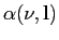 $\alpha(\nu,{\bf l})$