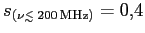 $s_{(\nu\raise 0.26ex\hbox{$\scriptscriptstyle <$}\hskip -0.5em \raise -
0.45ex\hbox{$\scriptscriptstyle\sim$}\hskip 0.2em200{\rm  MHz})} = 0,\!4$